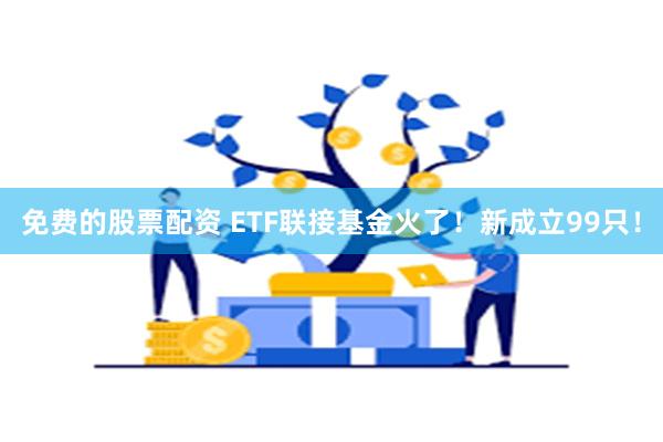 免费的股票配资 ETF联接基金火了！新成立99只！