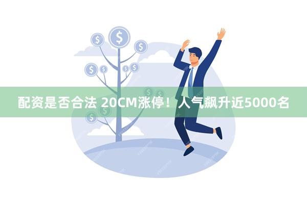 配资是否合法 20CM涨停！人气飙升近5000名