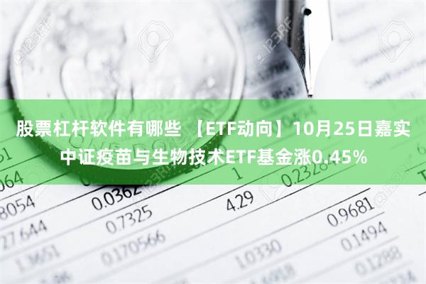 股票杠杆软件有哪些 【ETF动向】10月25日嘉实中证疫苗与生物技术ETF基金涨0.45%