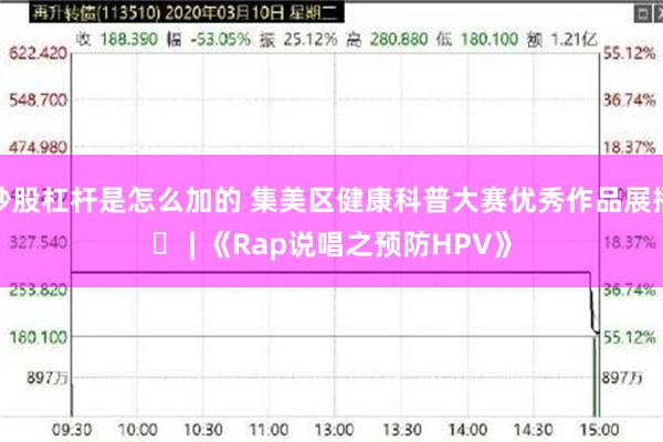 炒股杠杆是怎么加的 集美区健康科普大赛优秀作品展播⑰ | 《Rap说唱之预防HPV》